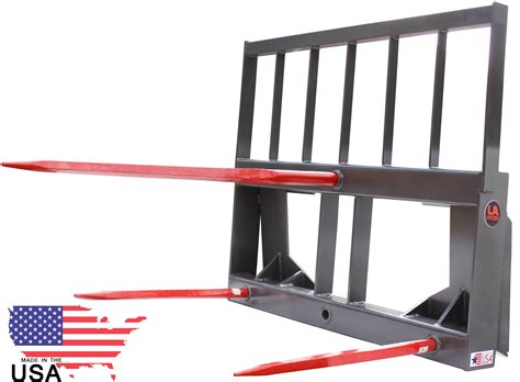 hay fork attachment for skid steer|hay spear attachment for bobcat.